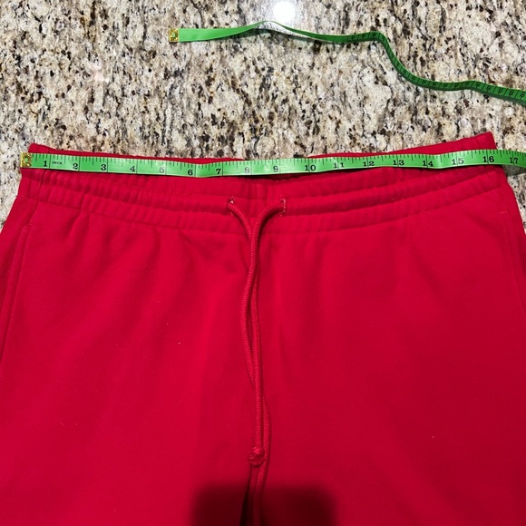 Aritzia TNA Cozy AF Fleece Sweatpants Red - Picture 7 of 8